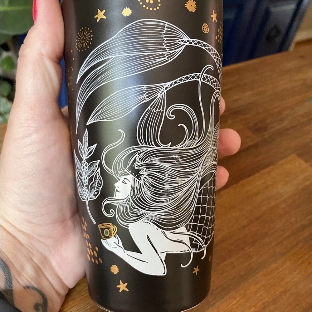 2019 limited edition Starbucks ceramic siren tumble travel mug, mermaid rare
